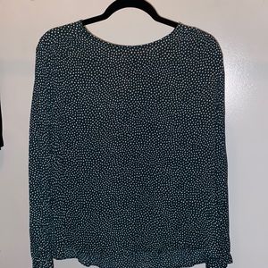 Green Size 12 H&M Long Sleeve Blouse